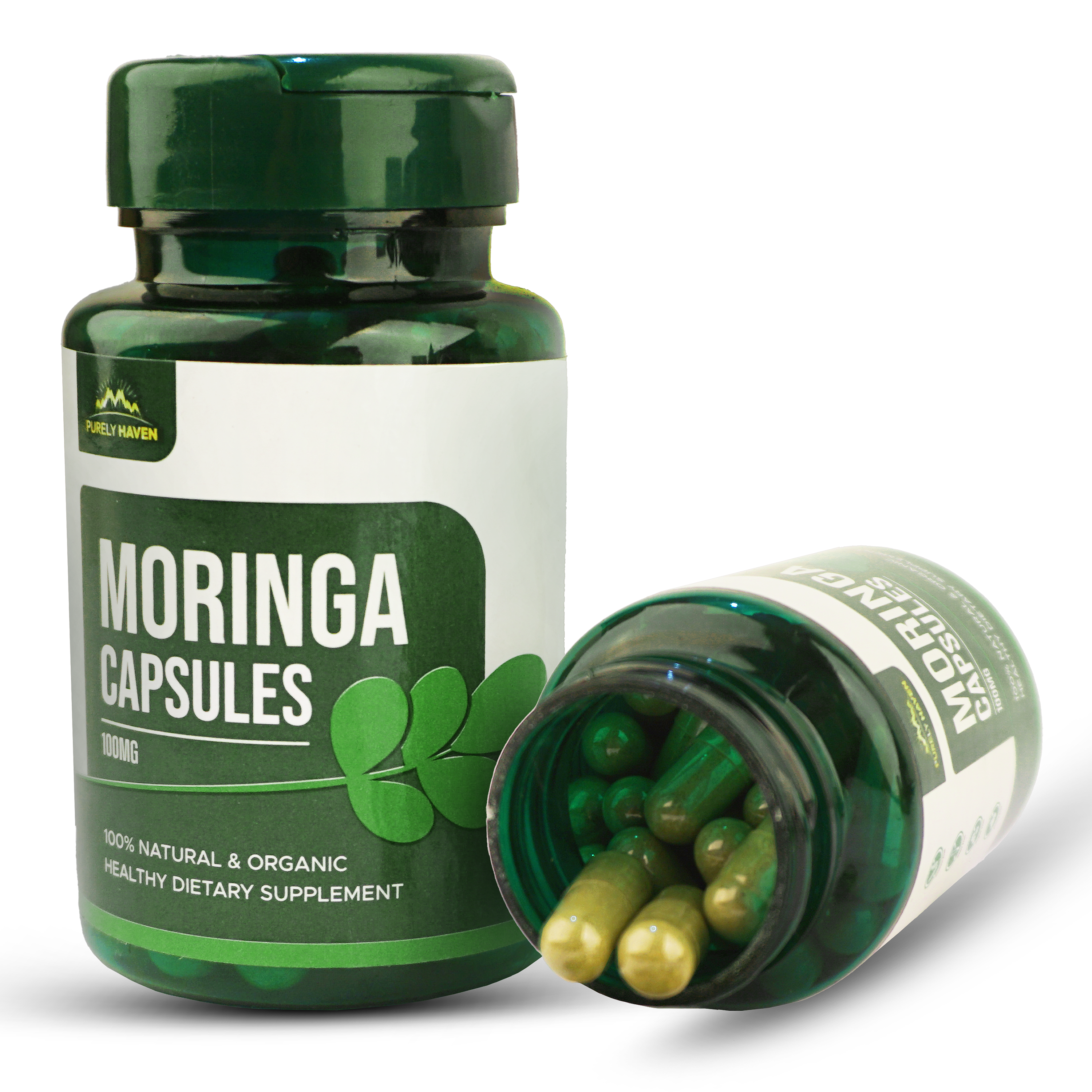 Moringa Capsules | For Mental, Heart & Bone health | Purely Haven